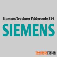 Codice di errore dell'asciugatrice Siemens: E14