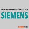 Codice di errore dell'asciugatrice Siemens: E50