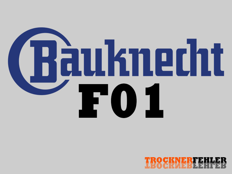 Codice Di Errore Dell'asciugatrice Bauknecht: F01