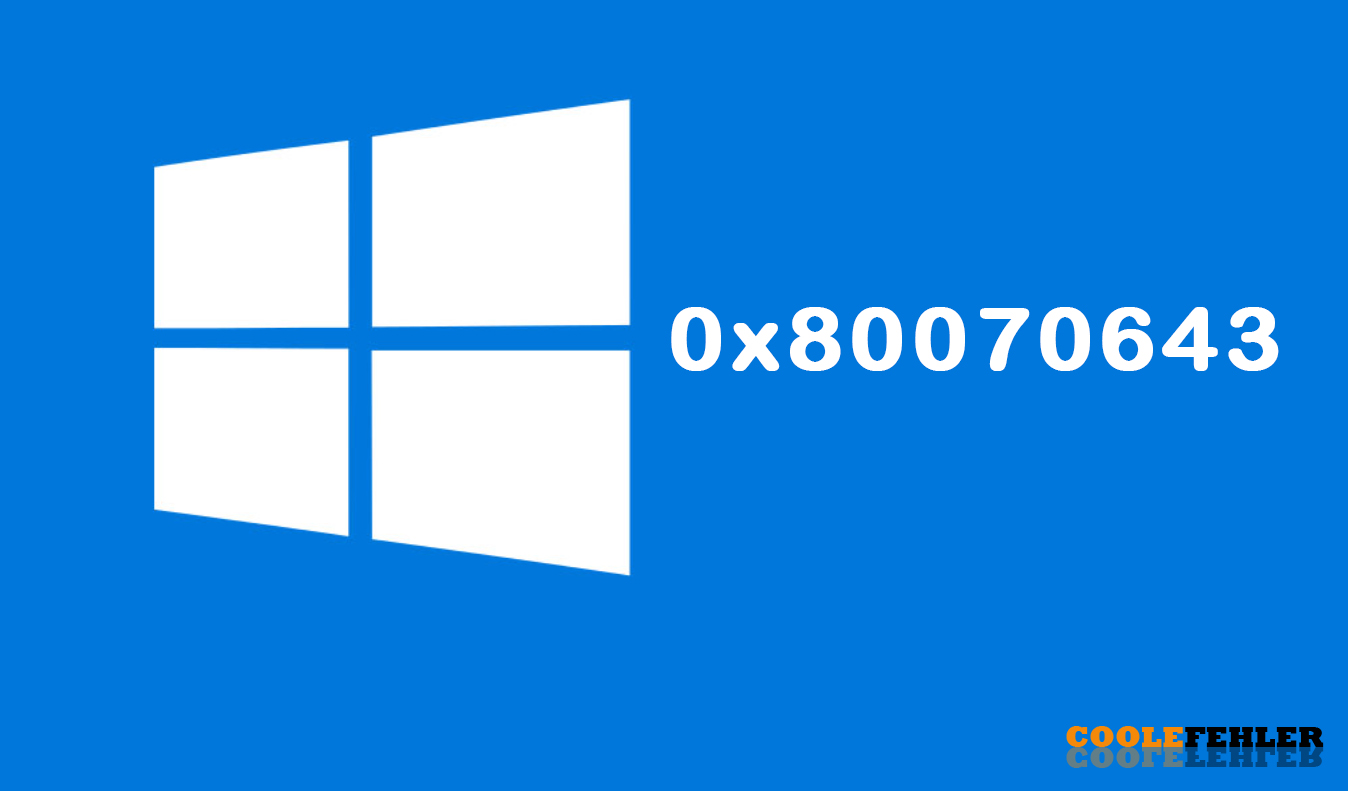 Codice Di Errore Di Windows Update: „0x80070643“