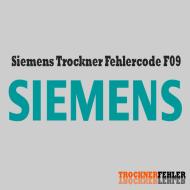 Codice di errore dell'asciugatrice Siemens: F09